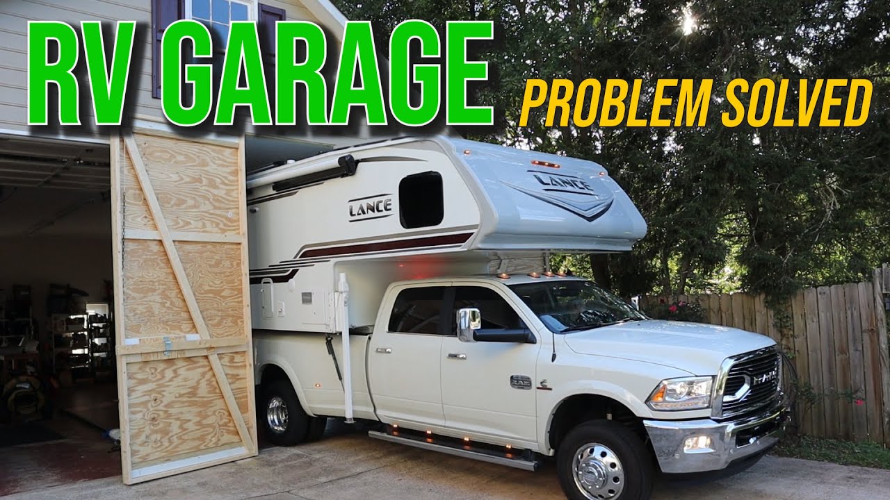 RV Garage Reno / Barn Door Truck Camper Garage YouTube