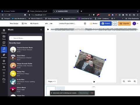 Canva Clone: Add audio visualisation and audio scrubber control