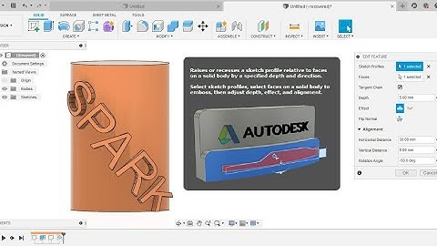 Emboss command | Wrap text around Circular object | Fusion 360 Tutorial
