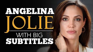 Information LEARN ENGLISH | ANGELINA JOLIE: What We Stand For - Big English Subtitles Update