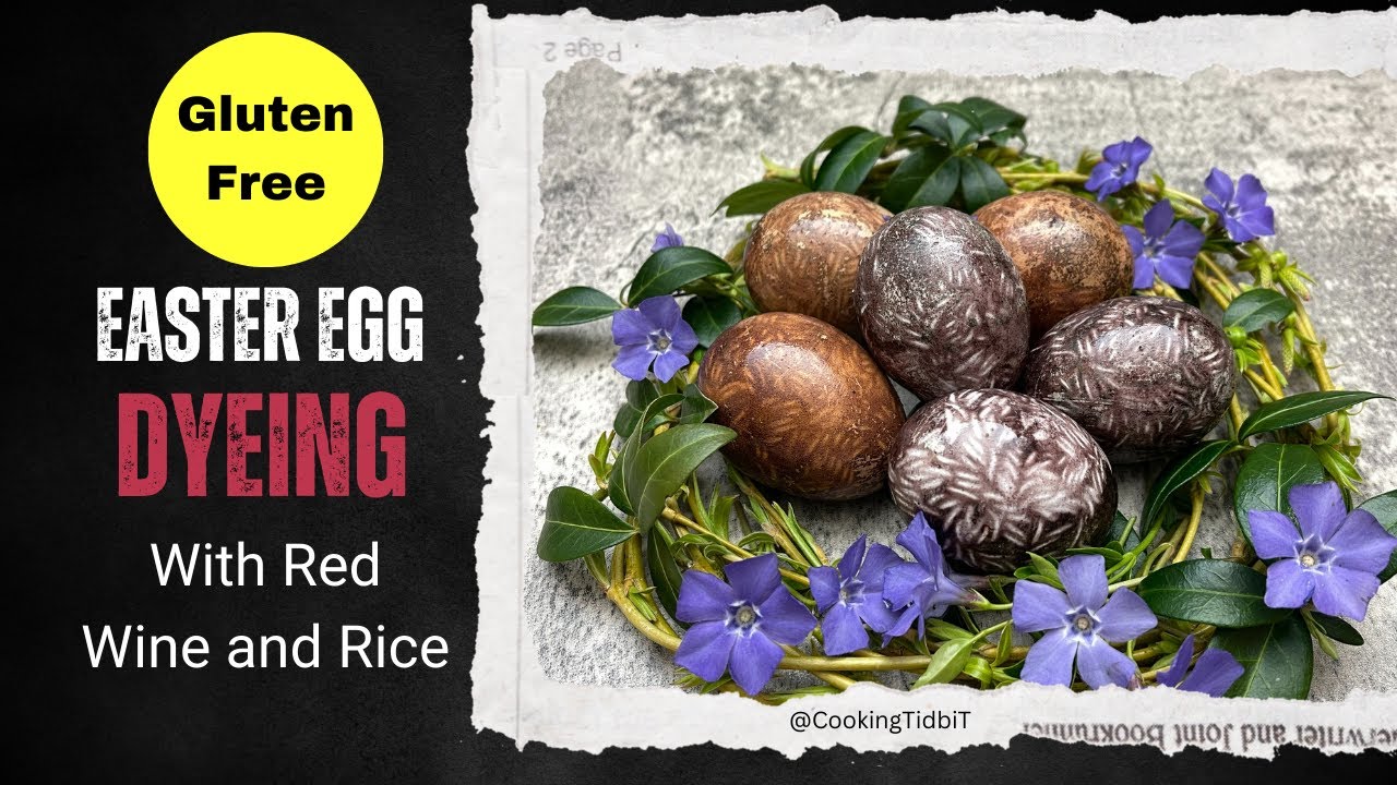 EcoFriendly & GlutenFree Natural Red Wine Easter Egg Dyeing YouTube