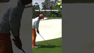 Rickie Fowler Was One Yard From a Much Worse Shot | Masters 2018 #golfmoment