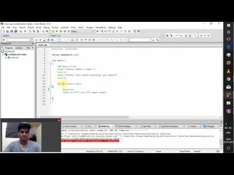 multiplication table (c++ program)