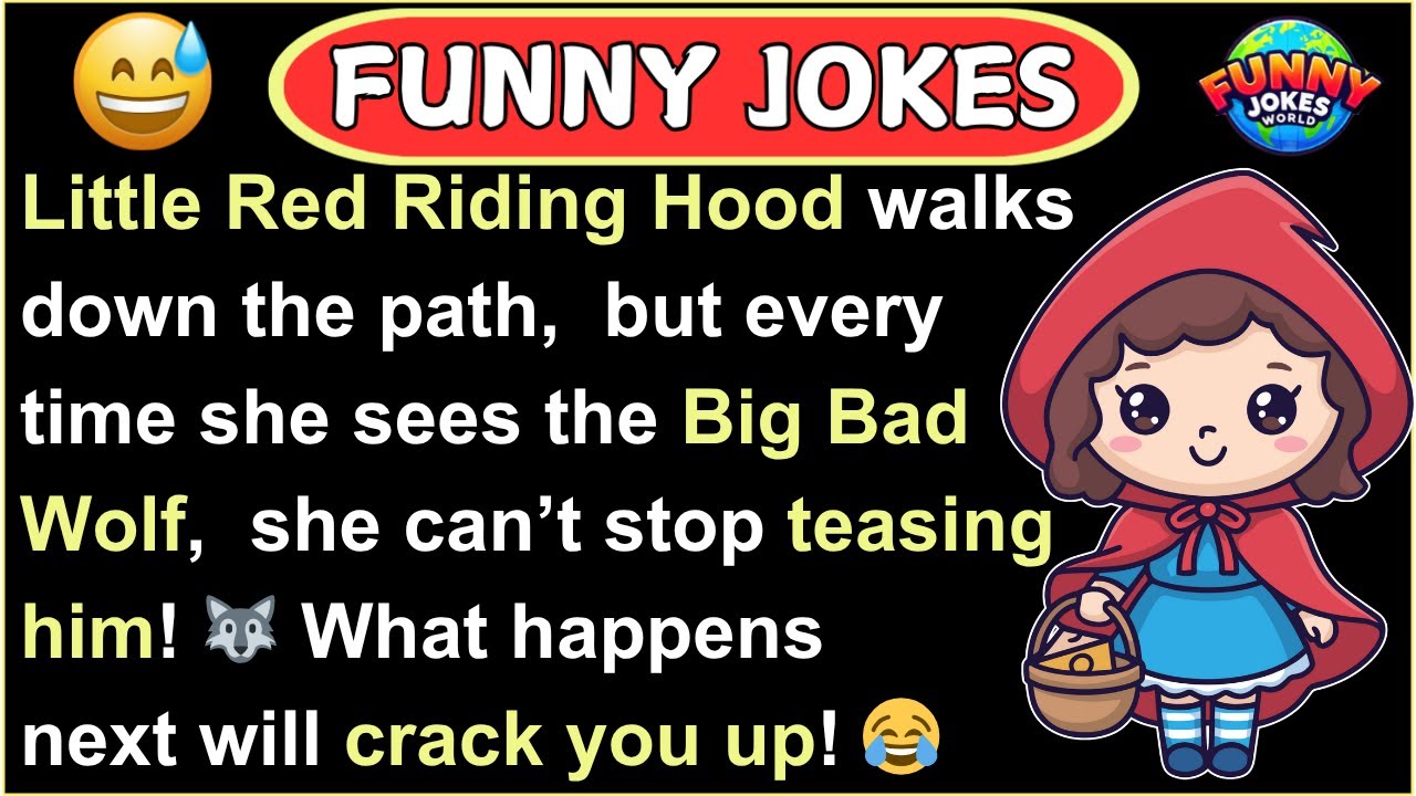 FUNNY JOKES | Big Bad Wolf Gets Caught Off Guard 😂 - Fairy Tale Humor ...