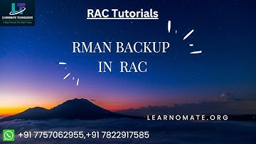 RMAN backup in RAC Database | Oracle Databases Backup | RAC Databases backup 😀