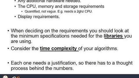 OCR GCE Computer Science = Coursework analysis -   requirements