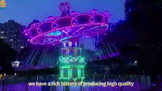 luxury  swing chair  rides RGB lighting  show +86 18300669358
