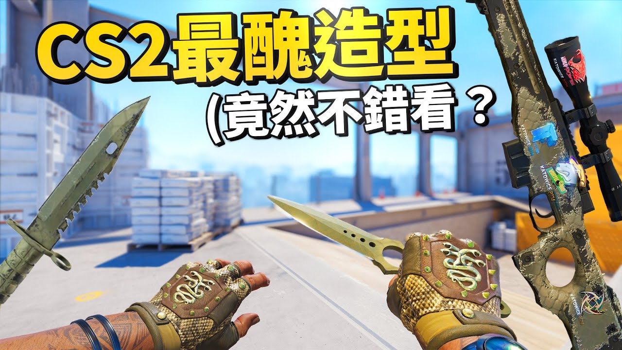 我挑戰了CS2最醜的組合 狩獵網格 | CS2搞笑精華