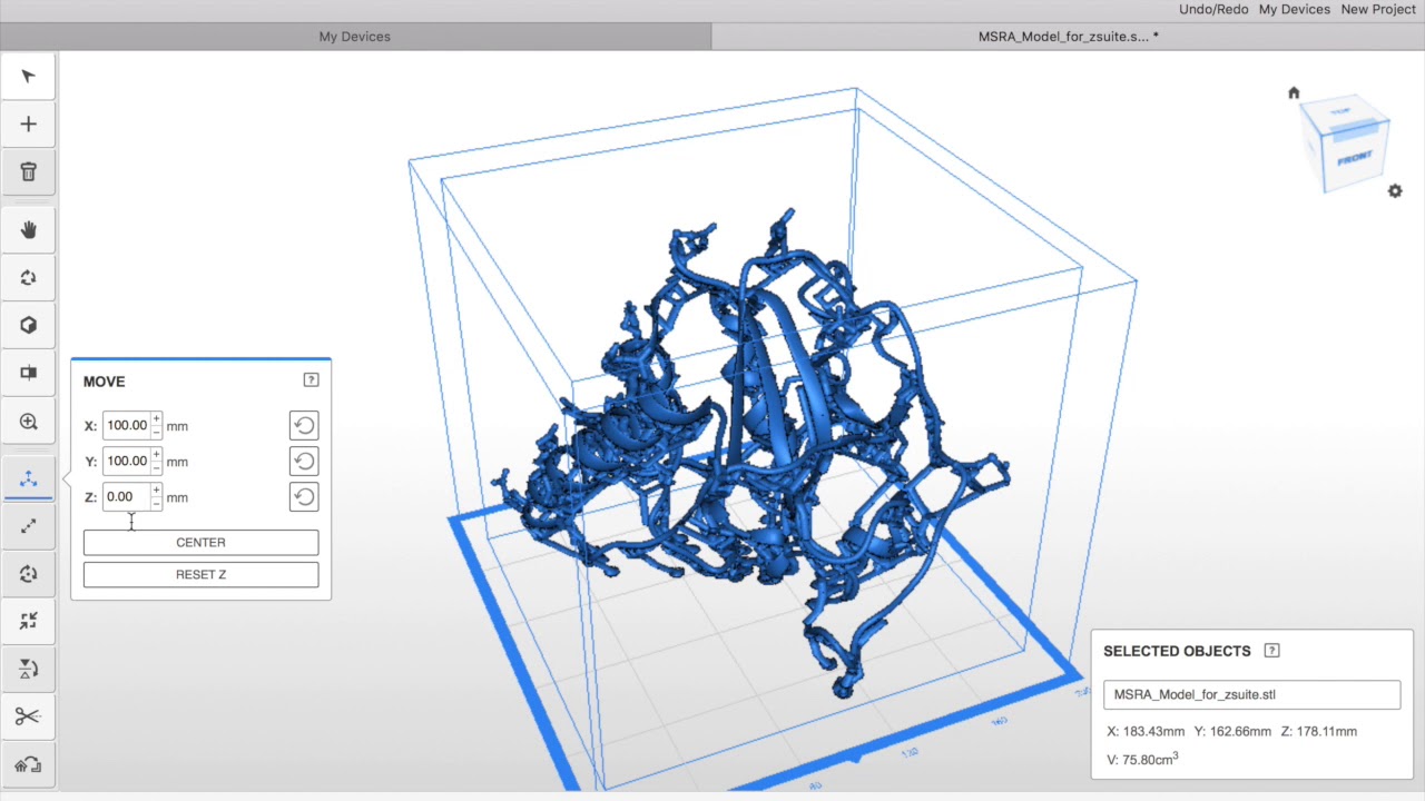3D printing: Zcode file generation - YouTube