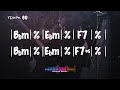 🎸 Backing Track 🎵 I-IV-V en Bbm | 90bpm | Improvisa con tu bajo eléctrico o guitarra