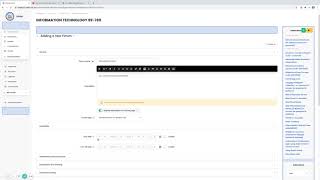 How to add a discussion forum activity in Moodle (Daigler20)