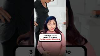 What to do in First trimester bleeding . trendingshorts miscarriagebleeding