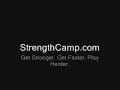 StrengthCamp.com  - Sand Bag Box Squats