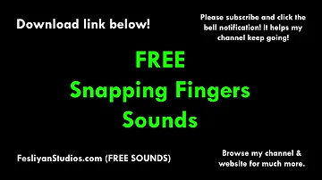 Snapping Fingers Free Sound Effect (Various Versions!)