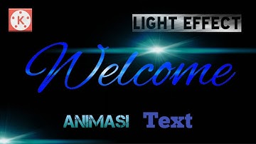 Membuat Animasi Text Light Effect | KineMaster