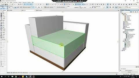 ArchiCad tutorial: How to make a modular sofa