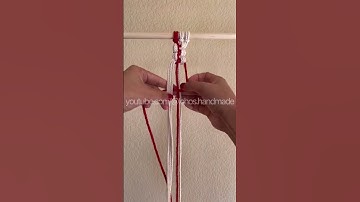 macrame basic knot tutorial for beginners - square knot variation - macrame tutorial for beginners
