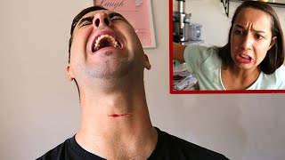 SHE SLIT MY THROAT!!