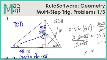 KutaSoftware: Geometry- Multi-StepTrig Problems Part 1