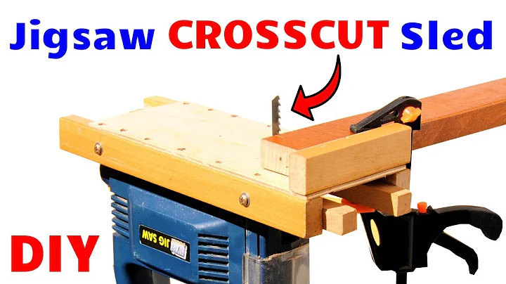 DIY Jigsaw Crosscut Sled! - Perfect Jigsaw Cuts Every Single Time!