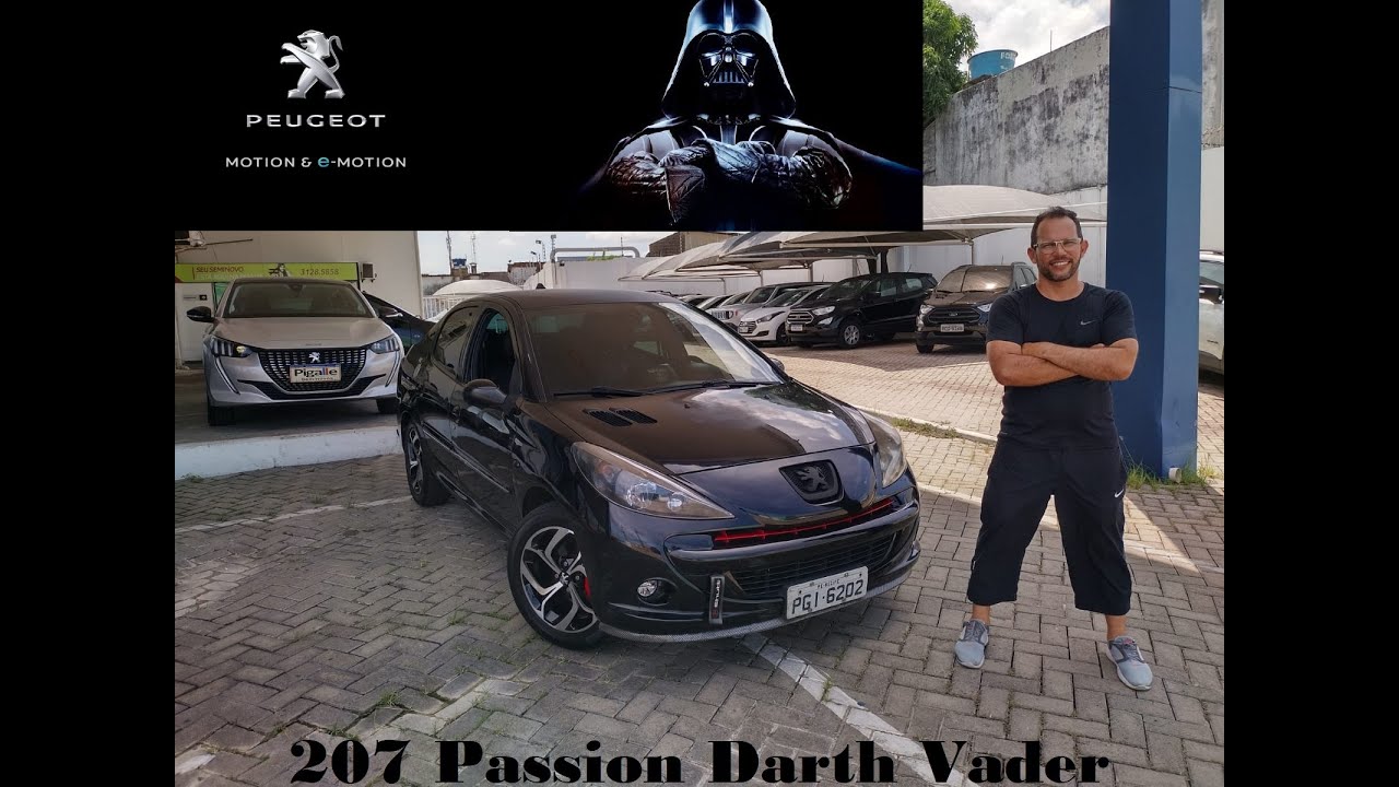 PEUGEOT 207 PASSION E PRESSÃO COM ESCAPE ESPORTIVO  FABRICOU VERSÃO DARTH VADER UNICO NO BRASIL