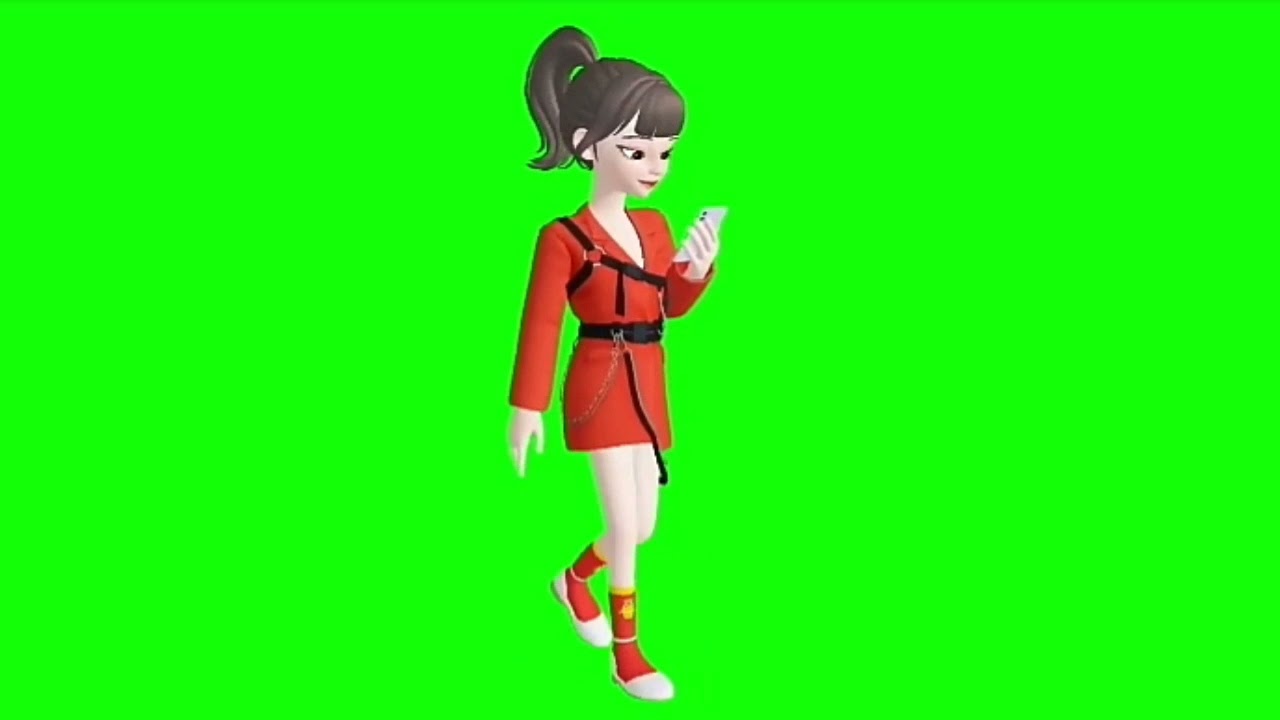 Green Screen Video Effect Girl Walking YouTube