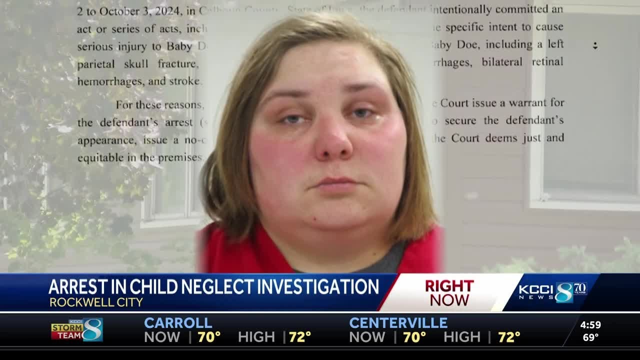 Rockwell City woman charged with child endangerment, willful injury