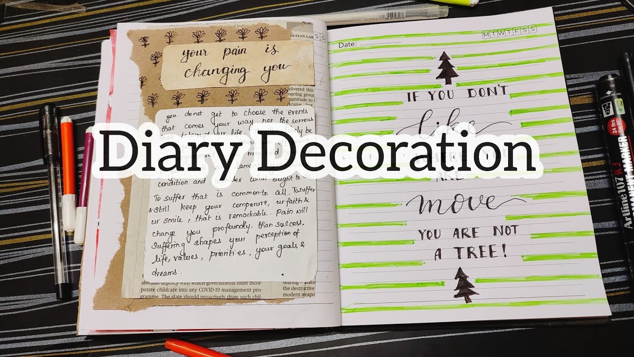 Bullet Journal Diary Decoration Journal Idea My Personal Diary ‎DIYwithMinnie YouTube