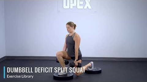 Dumbbell Deficit Split Squat - OPEX Exercise Library