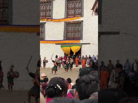 Monk Dancers at the Paro Tshechu