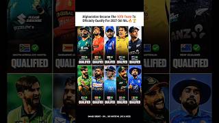 AFGHANISTAN is OFFICIALLY QUALIFIED FOR THE 2027 ODI WORLD C