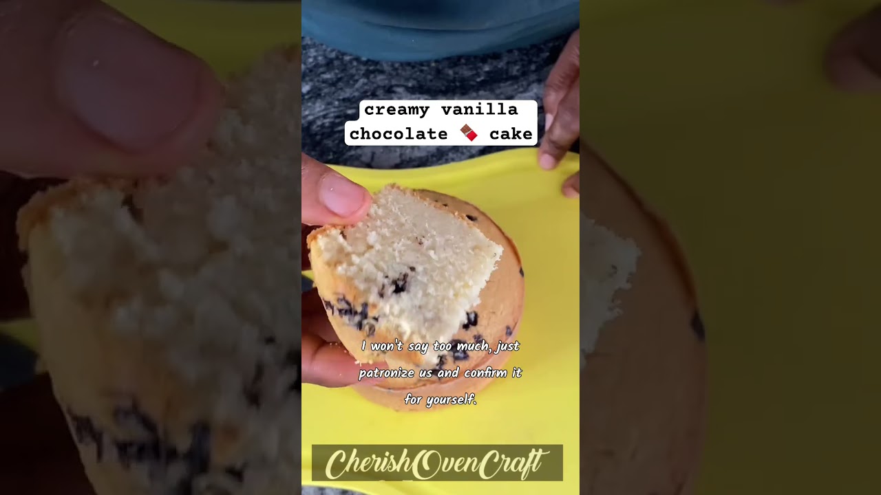 creamy vanilla chocolate bar 🍫 cake 