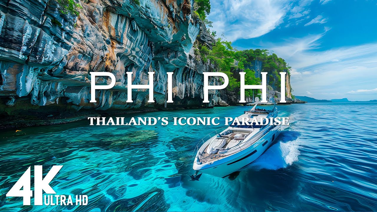 [4K] PHI PHI ISLANDS 🇹🇭 – The Jewel of the Andaman Sea 💎 | Scenic Relaxation & Deep House Chill