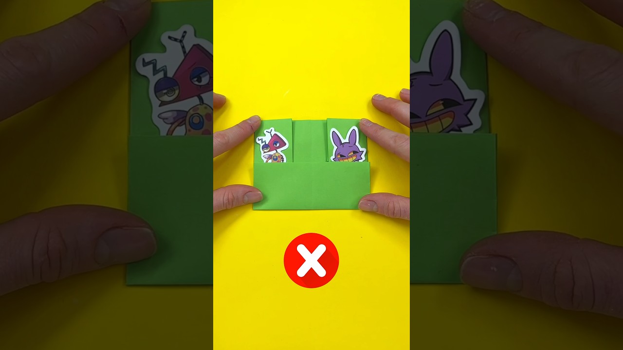 Try to SOLVE Paper Craft puzzle with Jax & Zooble by TADC #papercraft #digitalcircus #diy #tadc #jax