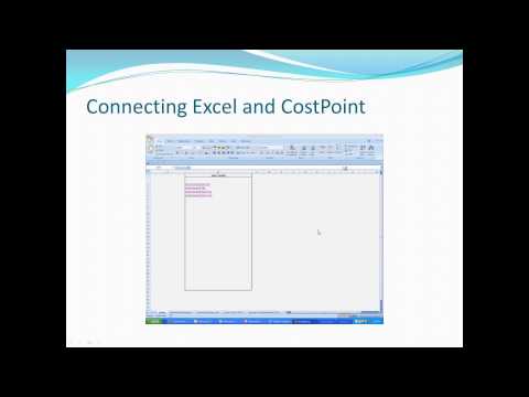 Connecting Excel and Deltek Costpoint