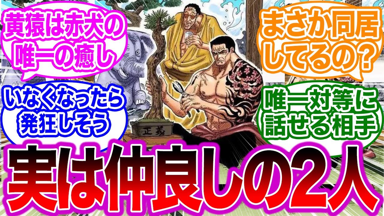 仲が良すぎる赤犬と黄猿を見た読者の反応集 ワンピース Youtube 仲が良すぎる赤犬と黄猿を見た読者の反応集 ワンピース Youtube