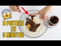 LOS 8 MEJORES POSTRES EN 5 MINUTOS | 8 recetas FÁCILES Y RÁPIDAS