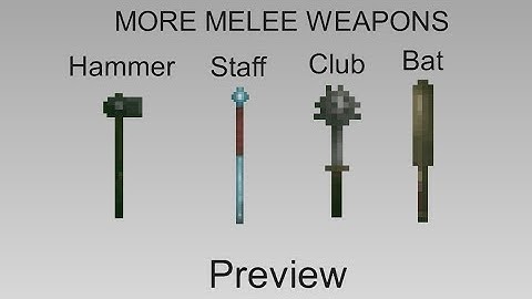 (Sticknodes Pro) More Melon Playground Melee Weapons Preview