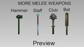 (Sticknodes Pro) More Melon Playground Melee Weapons Preview
