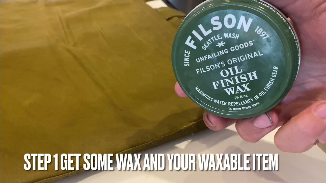 How to wax a Filson Jacket 