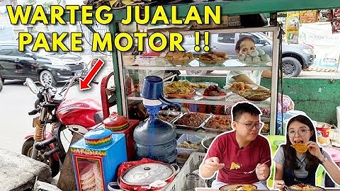 WARUNG NASI KAKI LIMA JUALAN CUMA PAKE MOTOR TAPI RASANYA...