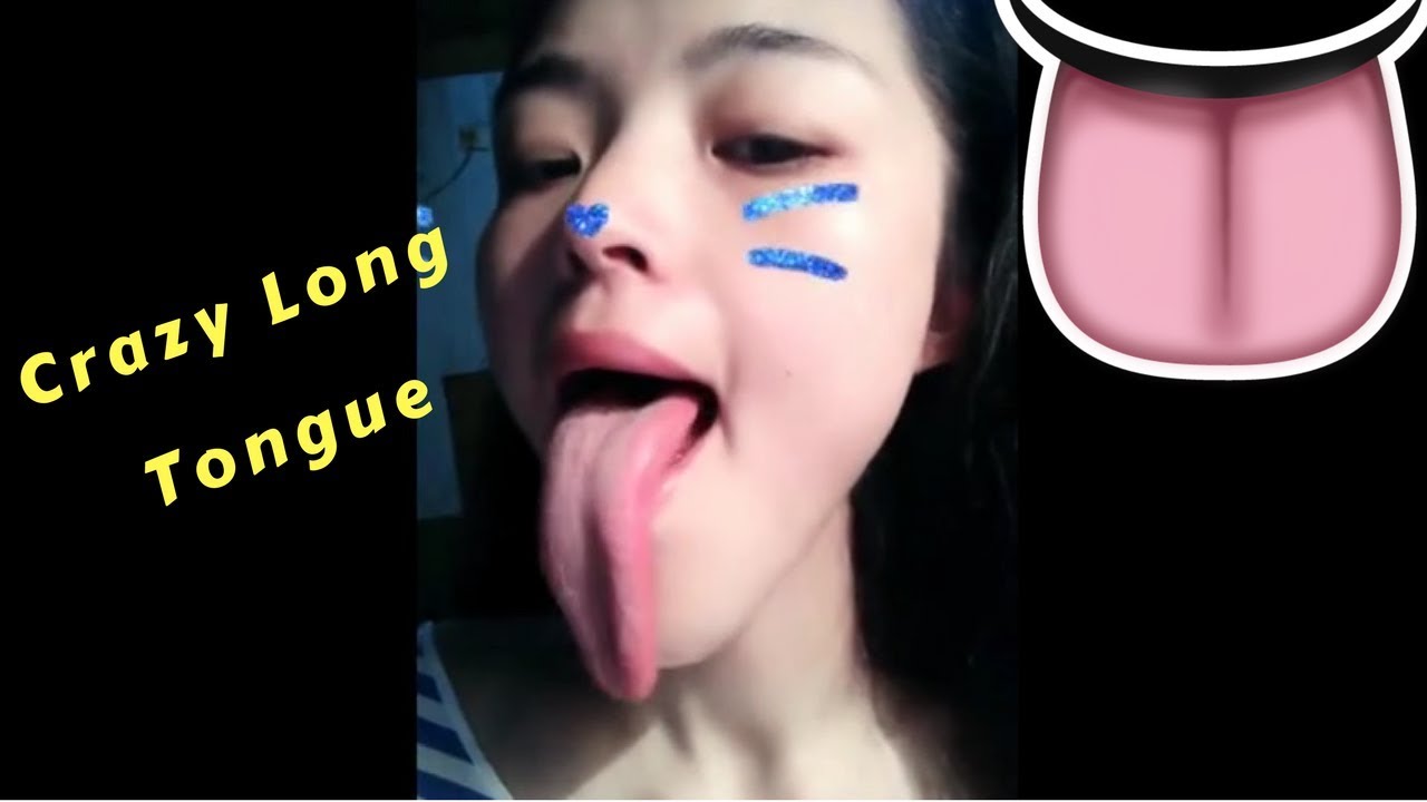 Long Tongue, Crazy Long Tongue, Crazy, Beautiful Girl, huge tongue, tongue...