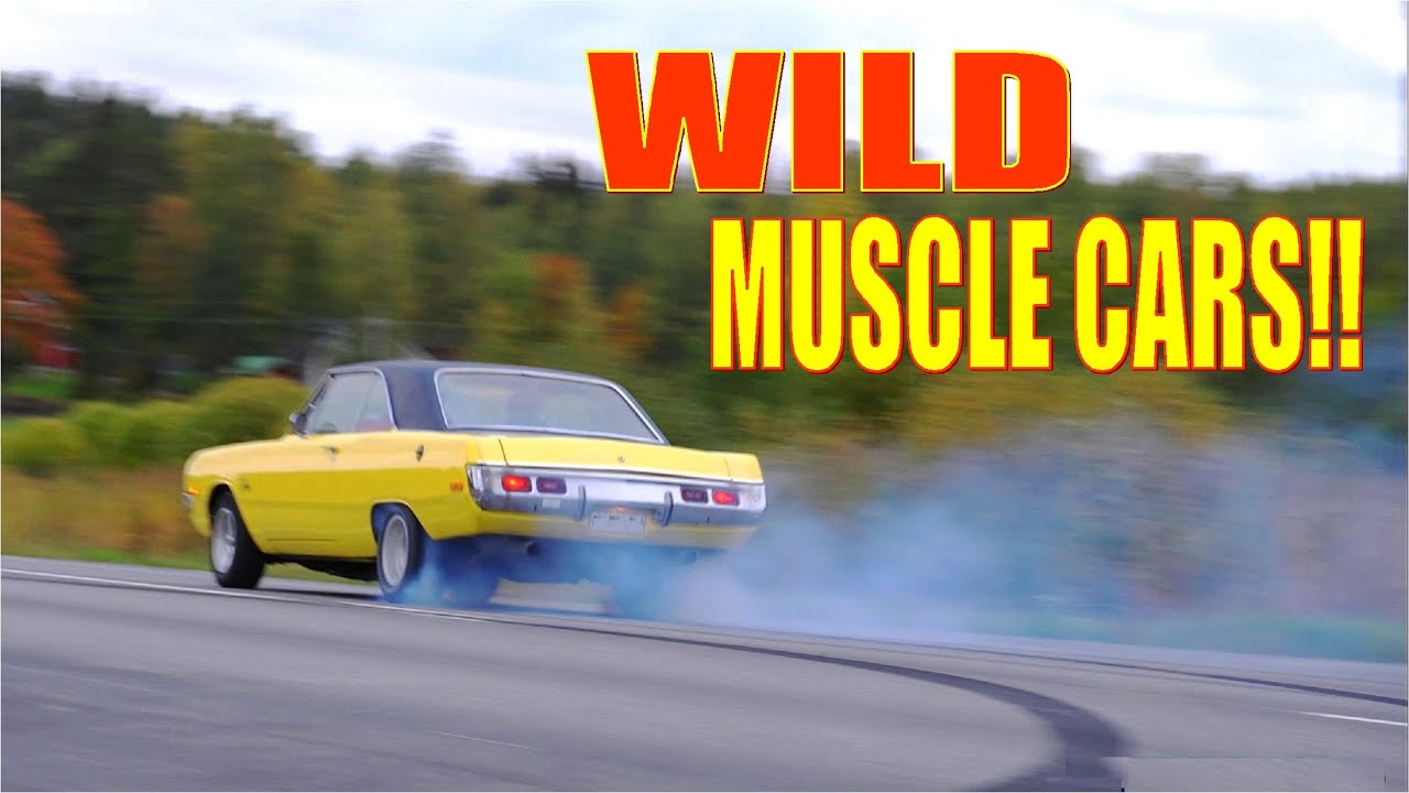MUSCLE CARS Burning Out the Tires Before Winter!! - End Of Summer Party 2021