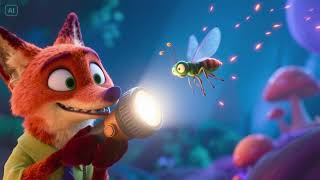 The Firefly Who Flew into a Fox’s Flashlight