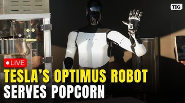 Tesla Optimus Robot LIVE: Humanoid Robot Takes Over Popcorn Duty at Berlin Christmas Market