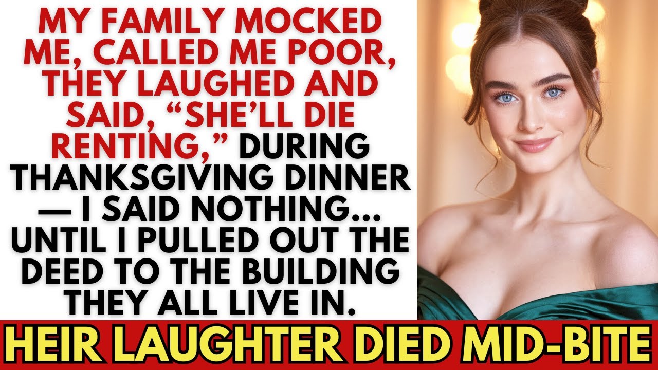 My Family Mocked Me At Thanksgiving—Said I “Couldn’t Afford A House”… Then I Pulled The Deed.