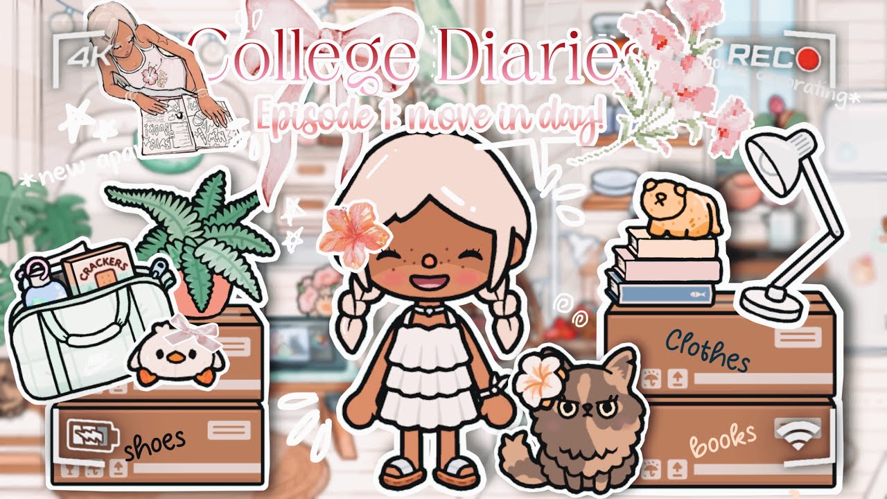 🚛💋💓COLLEGE DIARIES: EPISODE 1: MOVE IN DAY *VOICED*