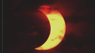 VIDEO: Partial solar eclipse