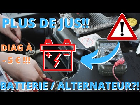 PROBLÉME ÉLECTRIQUE : Batterie HS ou Alternateur HS ? | Diagnostiquer la panne pour moins de 5 € !