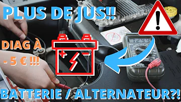 Comment savoir si problème d'alternateur ou batterie